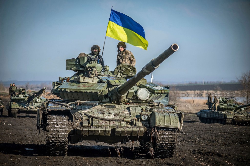 Ukrainian soldiers of the 93rd Cold Yar Brigade of the Ukrainian Armed Forces in the Russian-backed rebels have taken control of the front line in Donetsk.  Ukraine on Wednesday 23 February