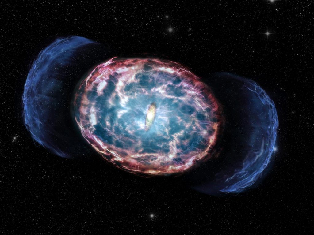 Kilonova's radioactive glow suggests a rapid regression of the late spin of neutron stars into the black hole.