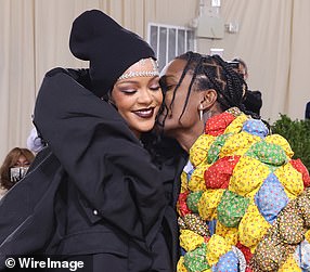 Although their romance is only two years old, Rihanna and A$AP Rocky have known each other for a decade (pictured at the 2021 Met Gala)