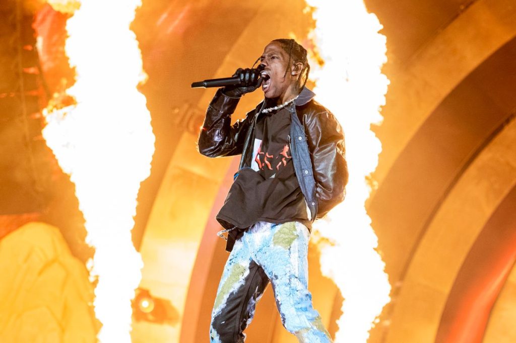 Travis Scott gives his first public performance since the Astroworld tragedy