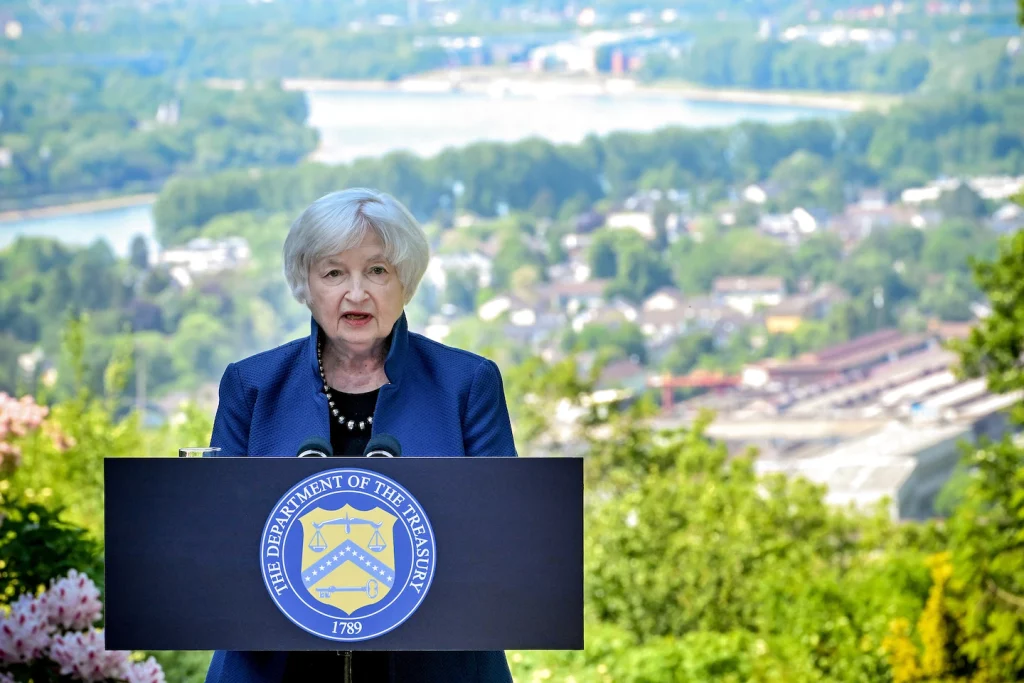 Yellen warns of global “stagflation” risks from gas and food prices