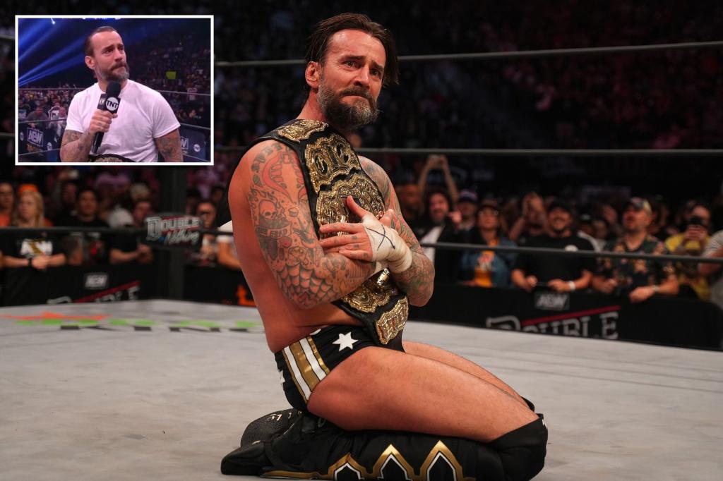 CM Punk quits AEW due to injury days after winning the title