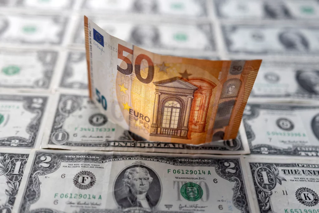 The US dollar reaches parity with the euro for the first time in two decades