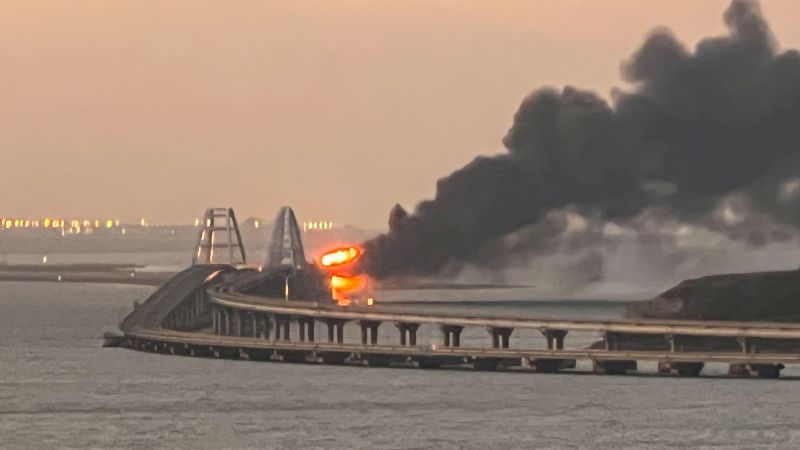 Crimean bridge explosion: A massive explosion rang out at Europe's longest bridge, according to Russian officials