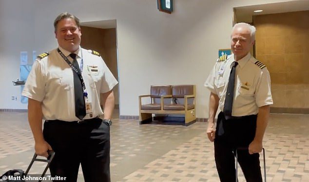 The pilots (pictured) were able to land safely at Albuquerque International Sunport.  The Federal Aviation Administration is investigating the accident